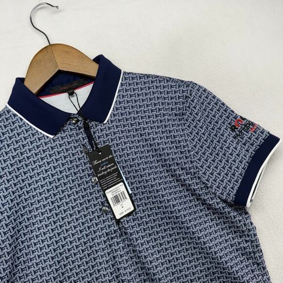 Greyson Polo Shirt Womens Medium Blue Rocket Mortgage Detroit Monogram Golf NEW - Picture 2 of 11